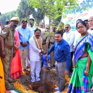 వైయస్ఆర్ జగనన్న కాలనీ నందు మొక్కలు నాటే కార్యక్రమాన్ని చేపట్టిన బొల్లా బ్రహ్మనాయుడు