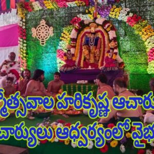 పంచదశ బ్రహ్మోత్సవాల హరికృష్ణ ఆచార్యులు మరియు వేణుగోపాల ఆచార్యులు ఆధ్వర్యంలో వైభవంగా జరిగింది