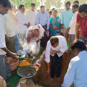 వెల్వడంలో కల్యాణ మండపం నిర్మాణానికి శంకుస్థాపన