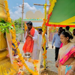 శ్రీ లక్ష్మీ నరసింహ స్వామి కళ్యాణం మహోత్సవంలో పాల్గొన్న పిల్లి రామరాజు యాదవ్