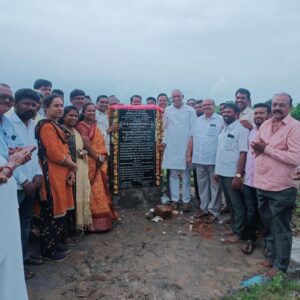 ప్రాథమిక ఆరోగ్య కేంద్రం (PHC) భవన నిర్మాణమునకుభూమి పూజ-శంకుస్థాపన