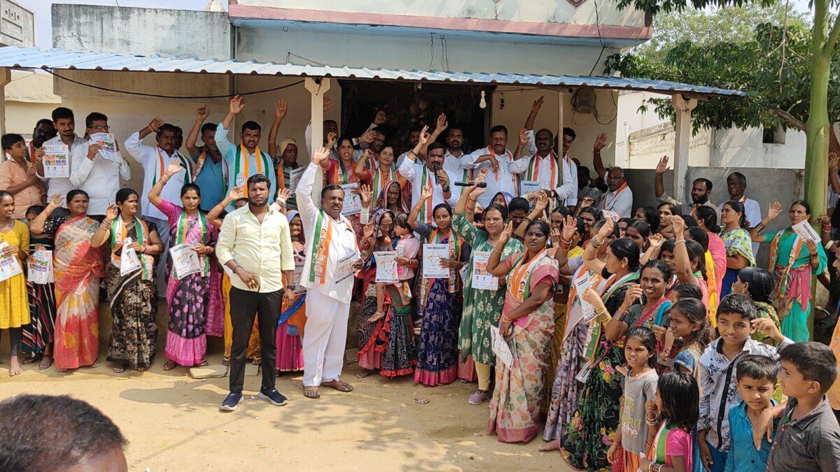 బొమ్మాలరామరం మండలంలో బీర్ల ఐలయ్య ప్రచారం