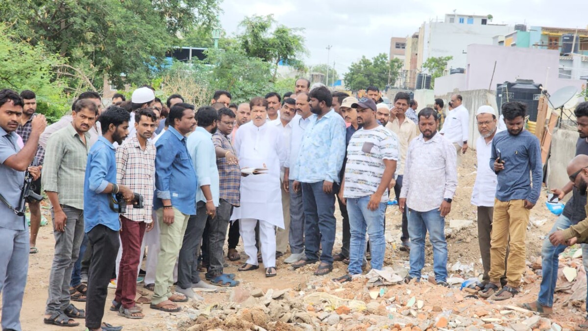 అల్లాపూర్ డివిజన్ లోని రాజీవ్ గాంధీ నగర్ లో అంతర్గత డ్రైనేజీ