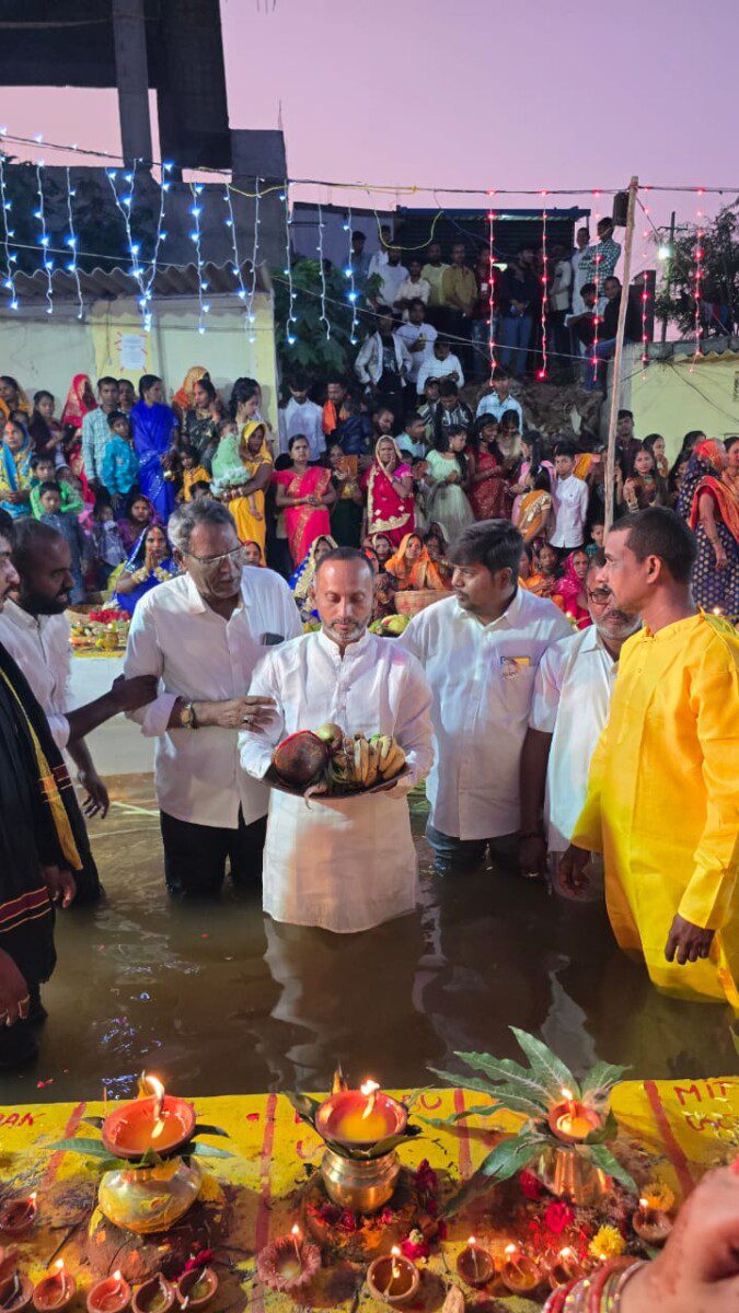 ఛట్ పూజ కార్యక్రమంలో ముఖ్యఅతిథిగా పాల్గొన్న టిపిసిసి