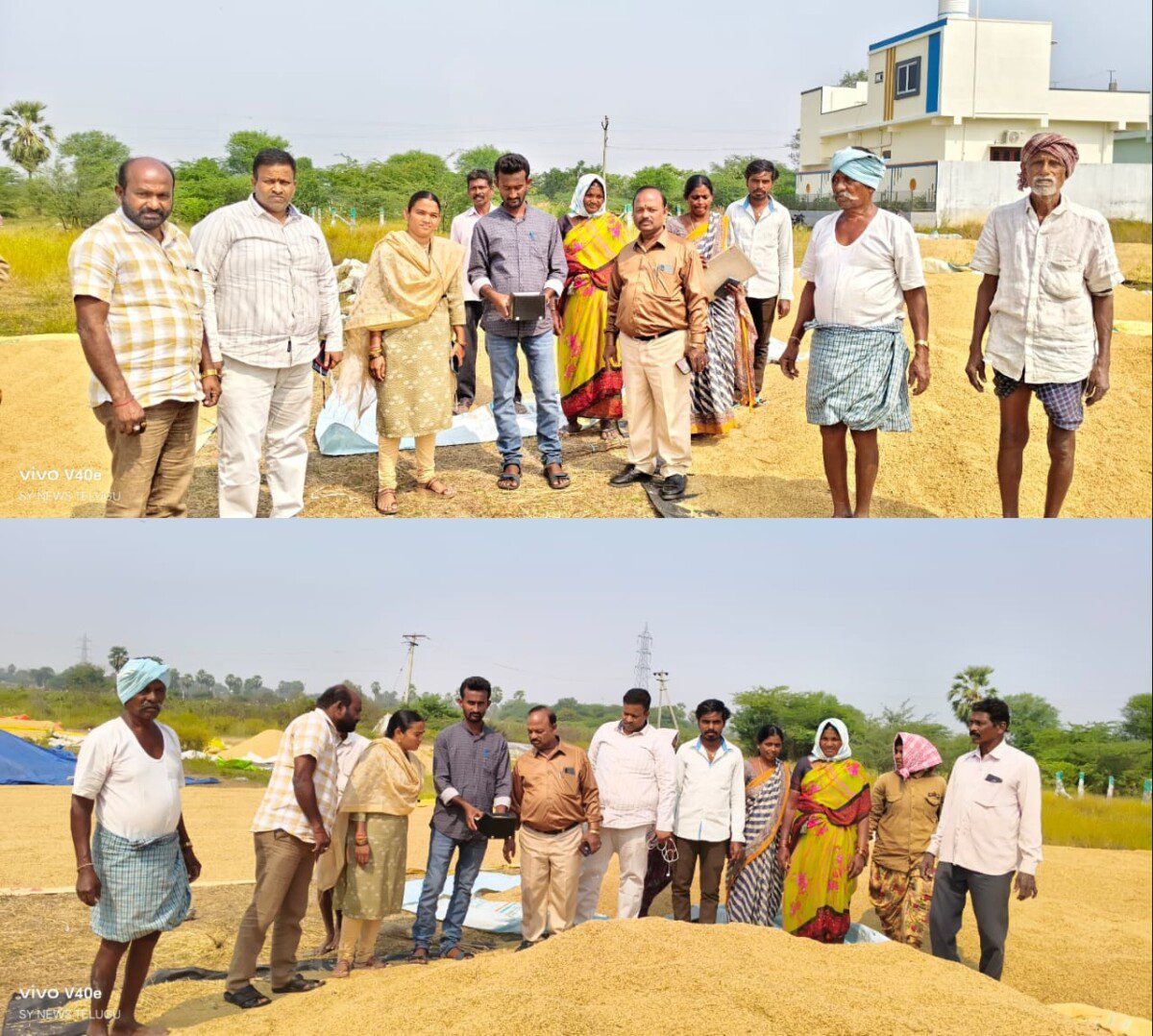 తేమశాతం వచ్చేంతవరకు ధాన్యాన్ని ఆరబెట్టుకోవాలి.