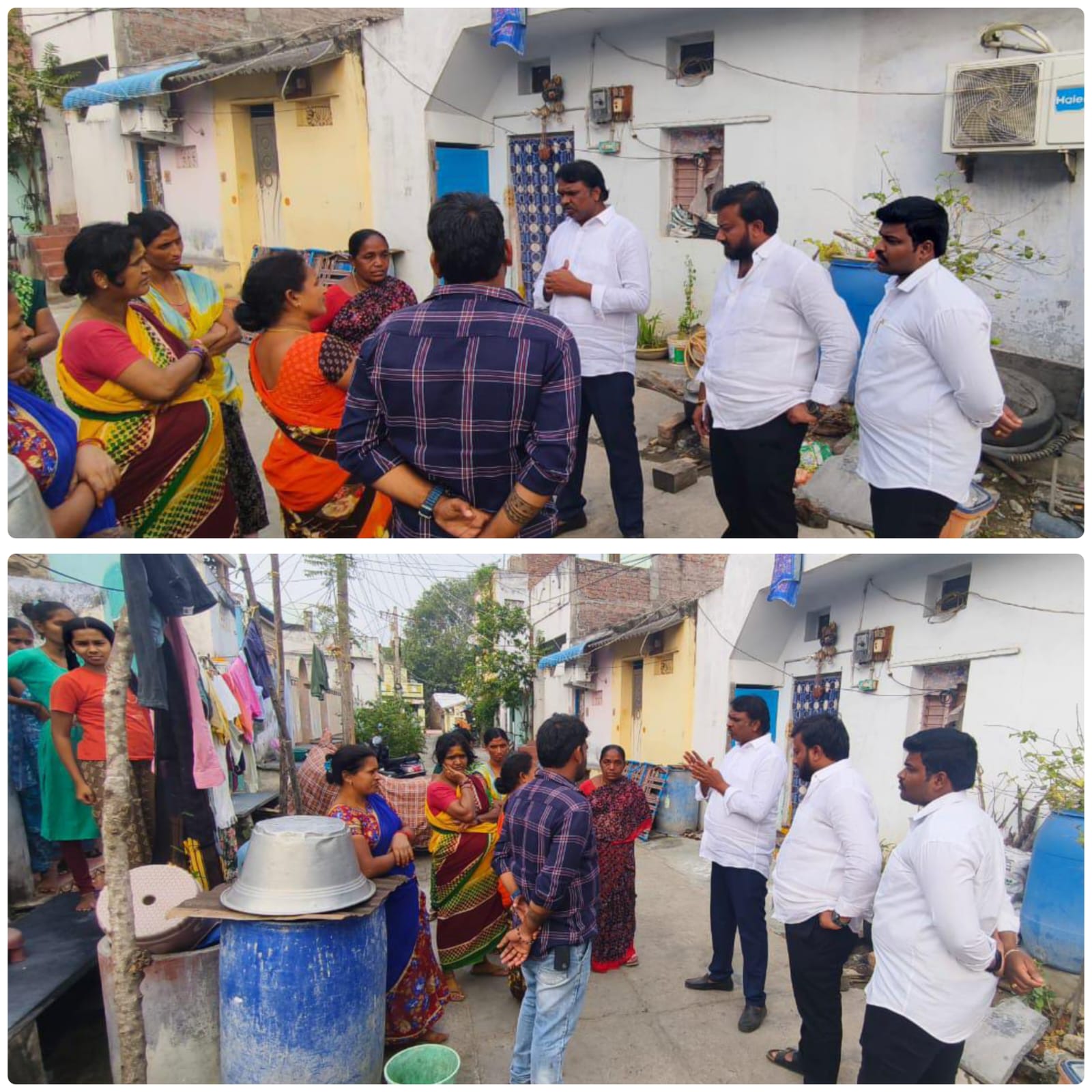 కుటుంబాన్ని పరామర్శించిన జనసేన యువ నాయకులు మండలనేని చరణ్ తేజ