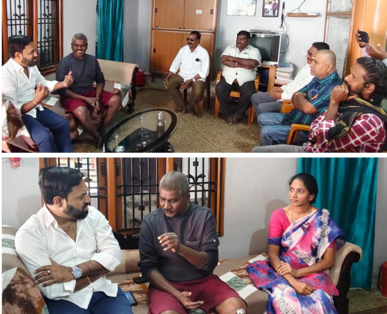 దారా విజయ్ బాబుకు ధైర్యం చెప్పి పరామర్శించిన పోలంరెడ్డి దినేష్ రెడ్డి