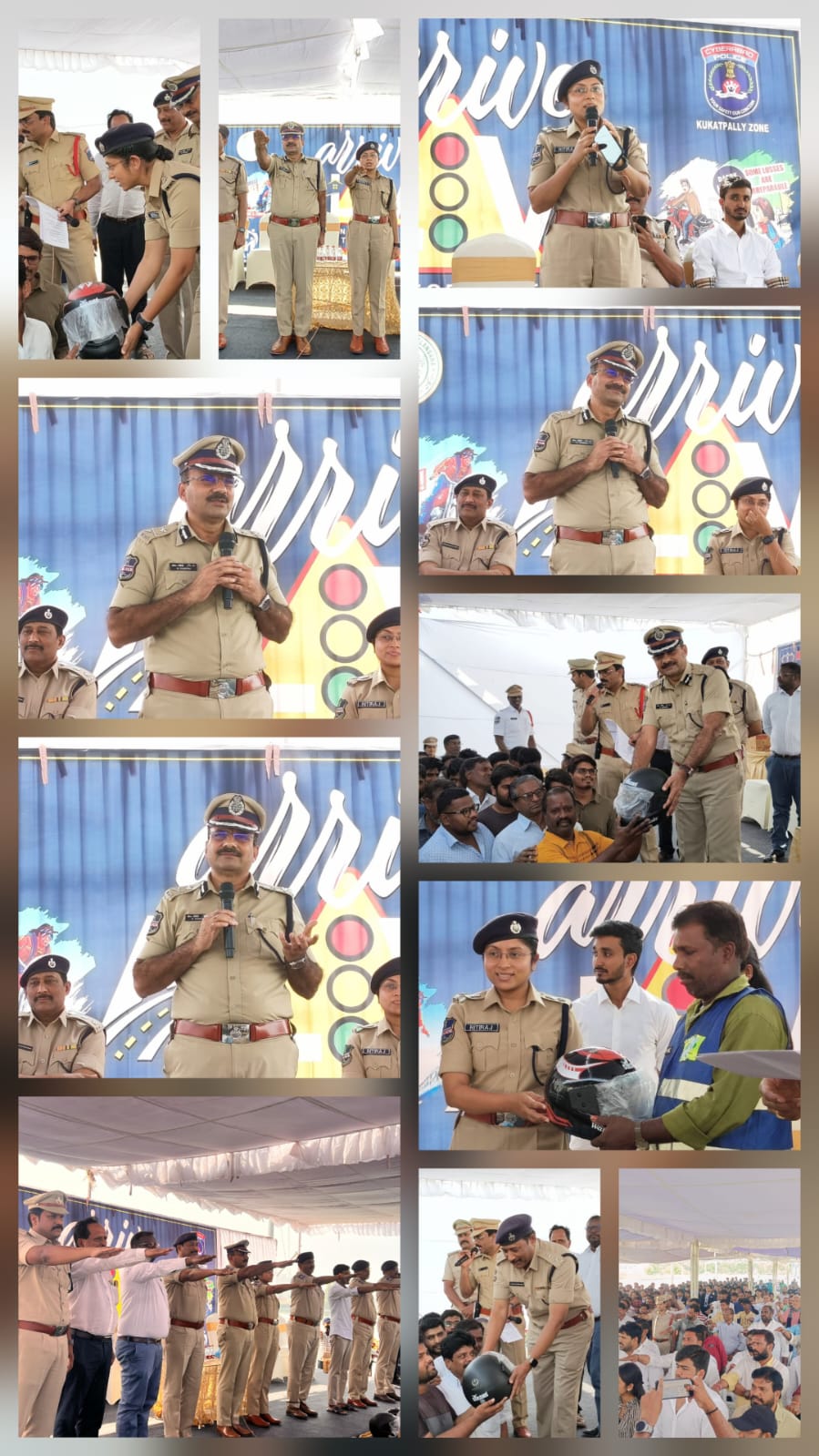 కూకట్పల్లి పోలీస్ స్టేషన్ పరిధిలో ‘ఆరైవ్ ఆలైవ్’ అవగాహన కార్యక్రమం