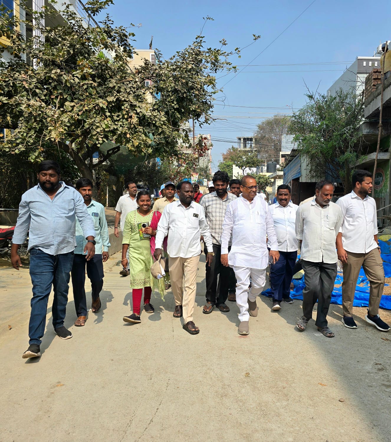 జన్మభూమి కాలనీ సమస్యలపై పాదయాత్ర చేసిన కార్పొరేటర్ వెంకటేష్ గౌడ్