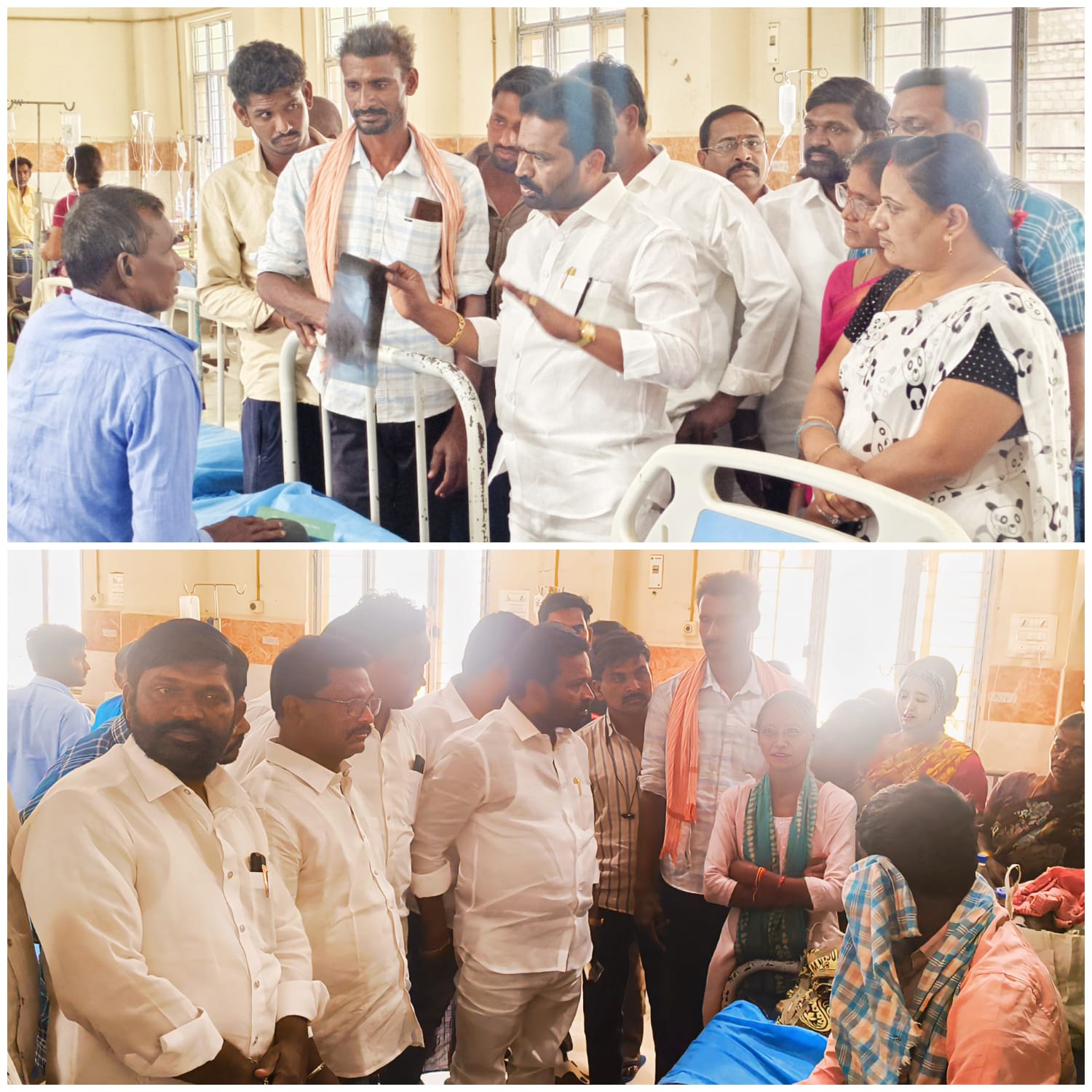 అనారోగ్యంతో ఉన్నవారిని పరామర్శించిన వట్టె జానయ్య యాదవ్