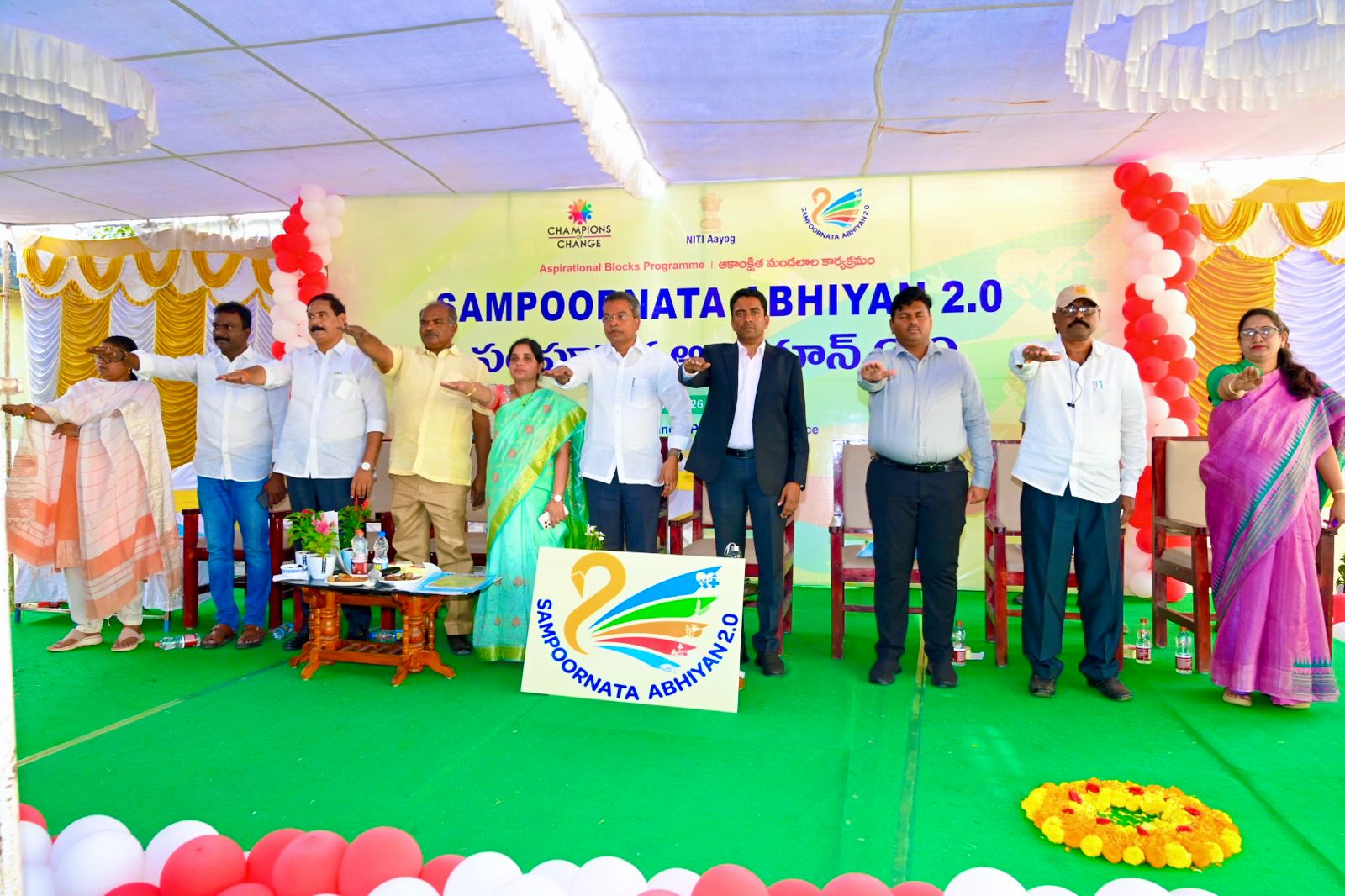 40 సూచిక‌ల్లోనూ 100 శాతం ప్ర‌గ‌తికి స‌మ‌ష్టి కృషి