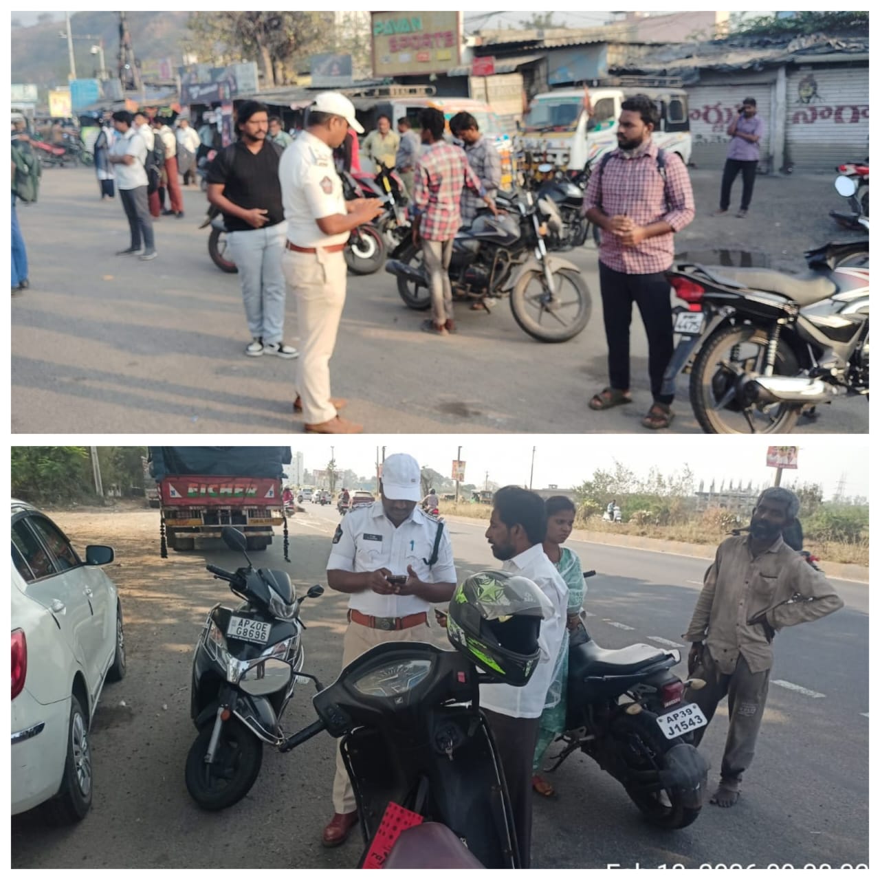 ఇబ్రహీంపట్నం పోలీస్ స్టేషన్ పరిధిలో విస్తృత వాహన తనిఖీలు