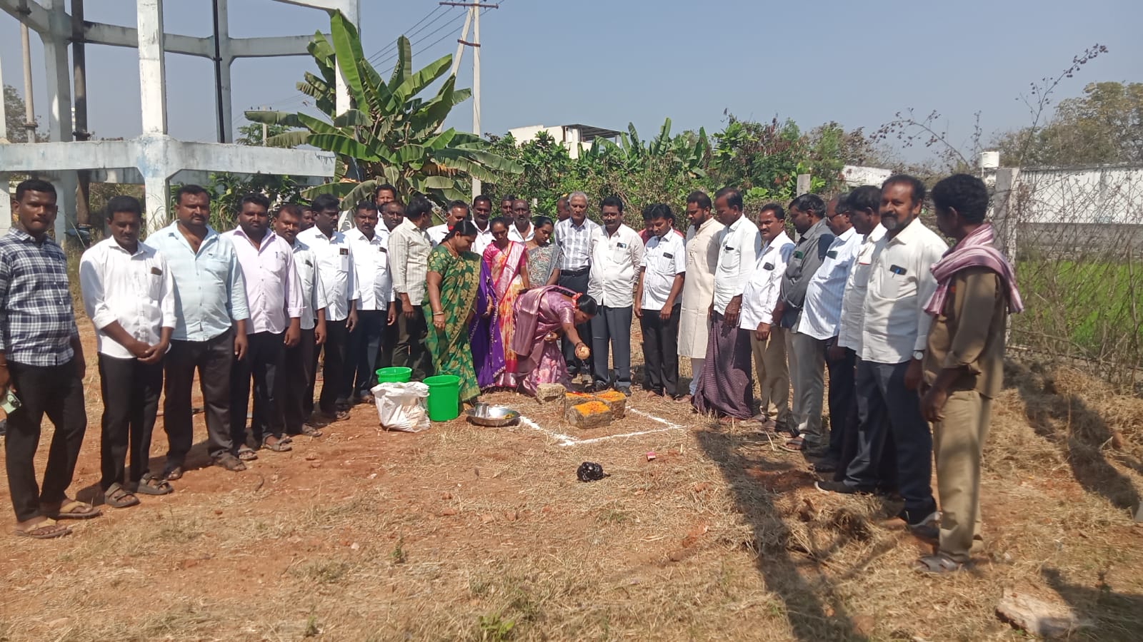 చిలుకూరులో సమాభావన సంఘం భవన నిర్మాణ శంకుస్థాపన కార్యక్రమం.