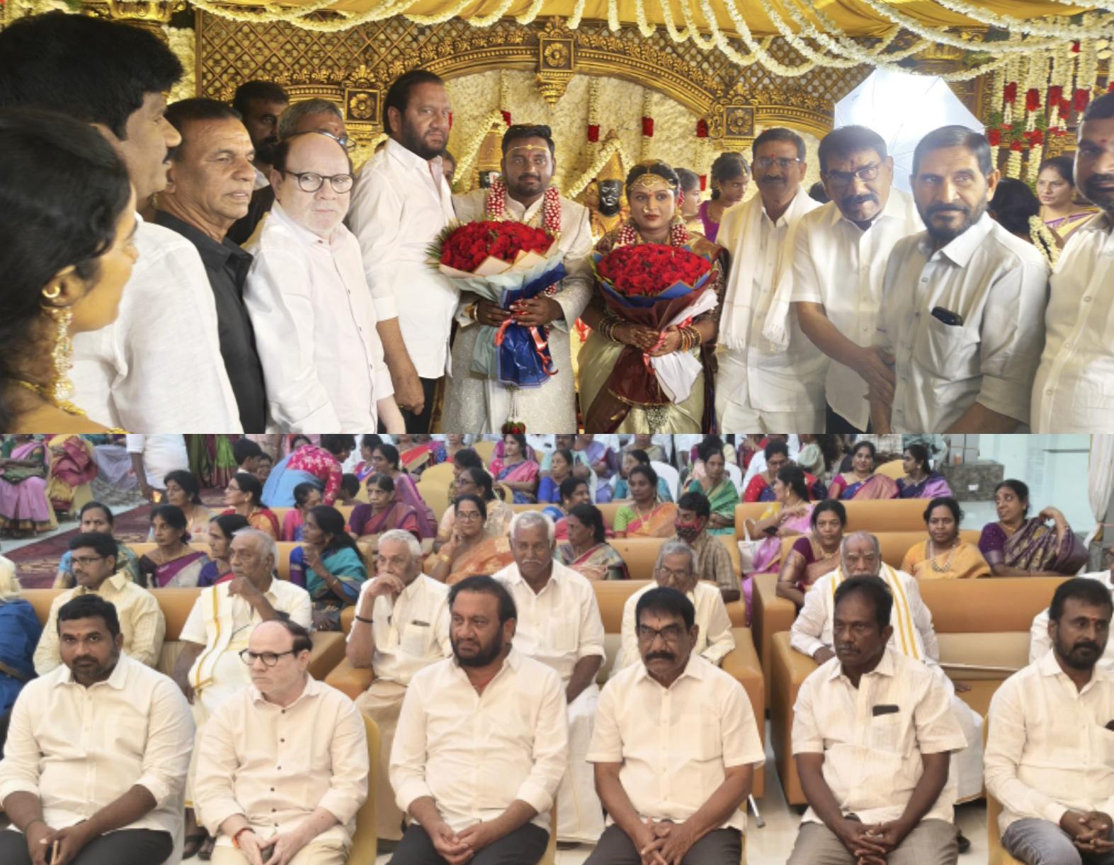 నూతన దంపతులను ఆశీర్వదించిన ప్రసనన్న.
