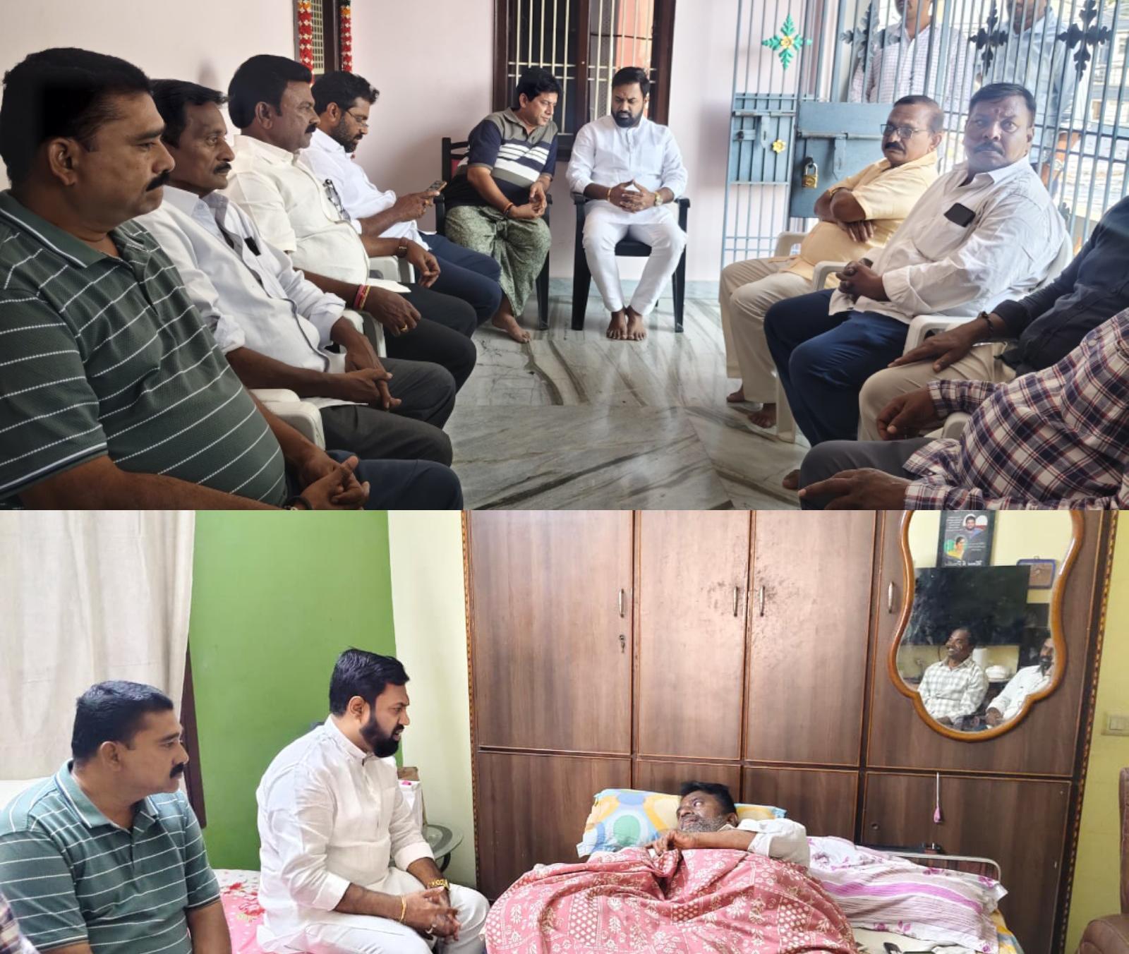కోవూరులో పలువురిని పరామర్శించిన పోలం రెడ్డి దినేష్ రెడ్డి
