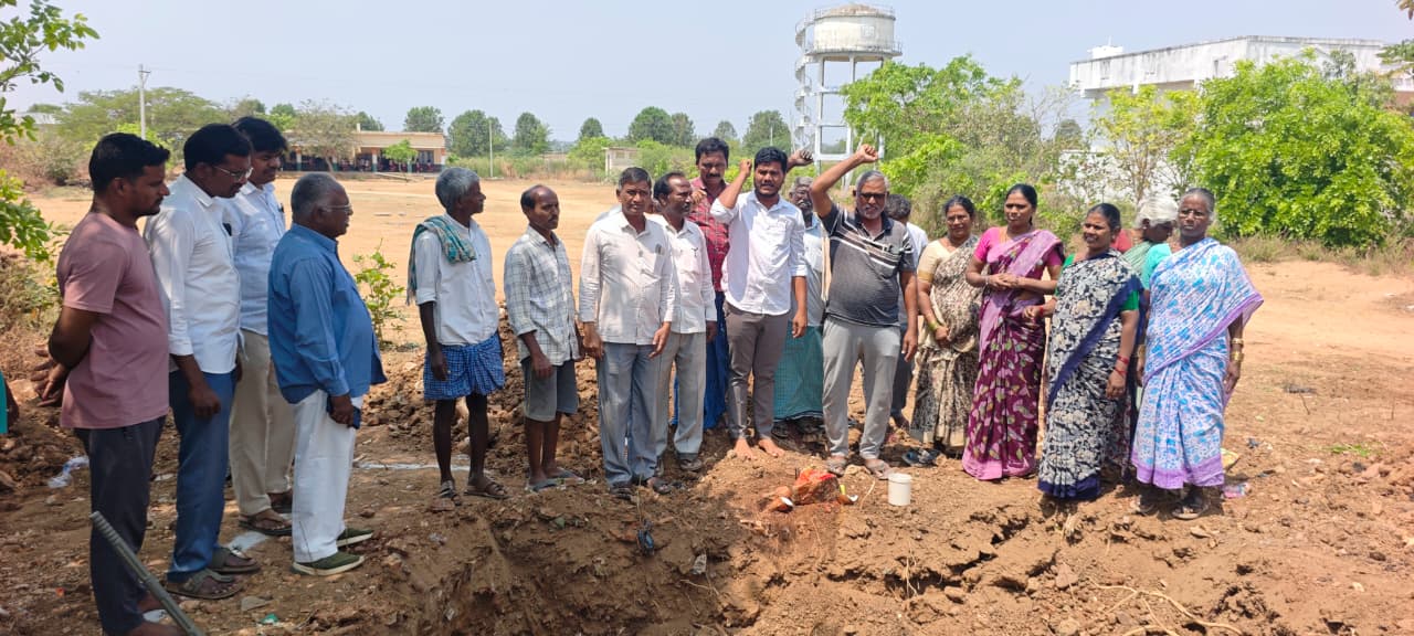 చిమనగుంటపల్లిలో జ్యోతిరావు పూలే – సావిత్రిబాయి ల విగ్రహాలకు భూమి పూజ: