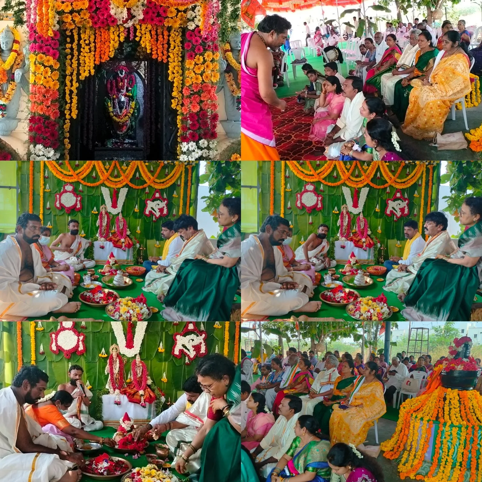 కళ్యాణ మహోత్సవానికి ఉభయ నైవేద్యాలు సమర్పించిన దారపనేని శ్రీనివాస్ నాయుడు కుటుంబ సభ్యులు