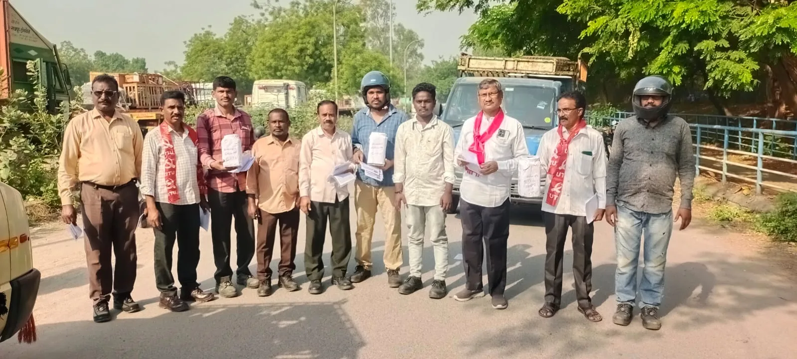 ఎన్టిపిసి సిఐటియు ఆధ్వర్యంలో సామాజిక న్యాయ సాధన పోరాట సంఘీభావ నిధి వసూలు..