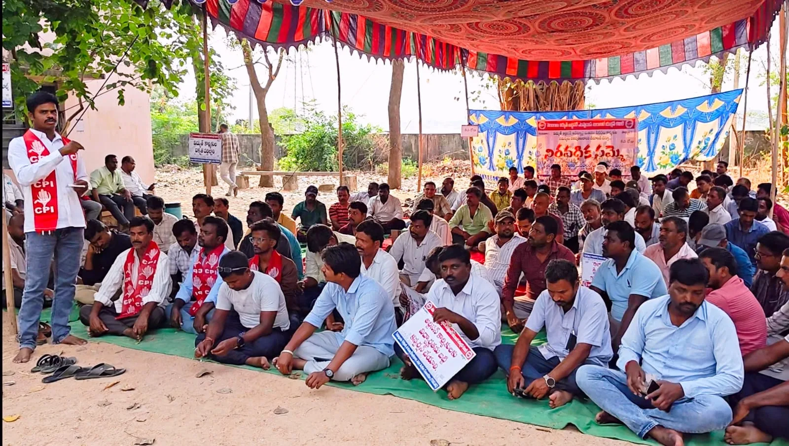 ఆర్టిజన్ల 8వ రోజు ఆందోళనకు సిపిఐ మద్దతు
