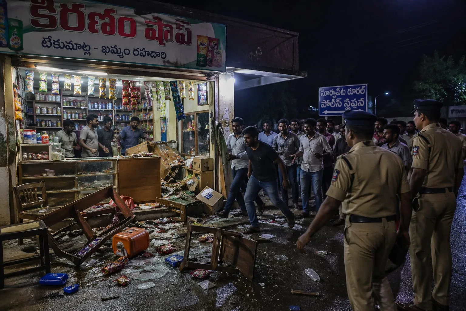 టేకుమట్లలో గంజాయి బ్యాచ్ హల్చల్.. గ్రామస్థుల్లో భయాందోళన