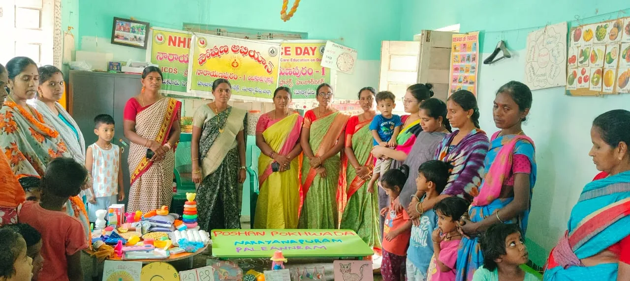 నారాయణపురం లో ఘనంగా పోషణ్ పక్వాడ్ కార్యక్రమం…*సూపర్వైజర్ సునీత…