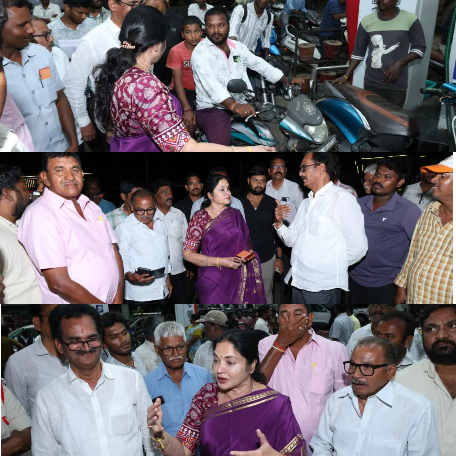 కోవూరు శివార్లలో జాతీయ రహదారిపై ఉన్న పెట్రోల్ బంక్ ఆకస్మిక తనిఖీ.