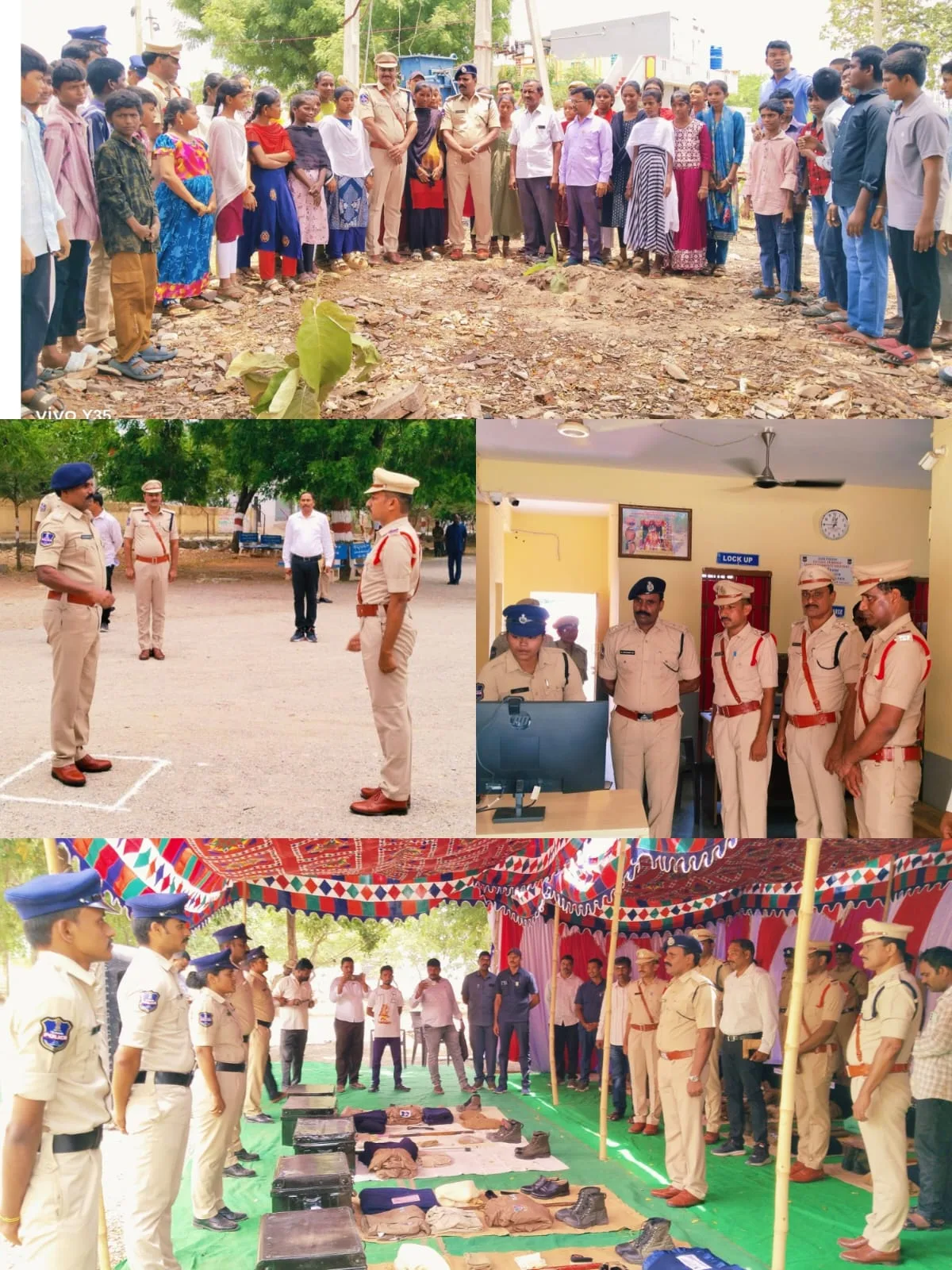 మేళ్లచెరువు పోలీస్ స్టేషన్ వార్షిక తనిఖీలో జిల్లా ఎస్పీ నరసింహ ఐపీఎస్