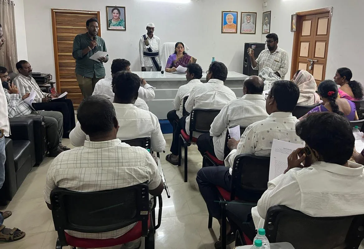 బుచ్చిలో అభివృద్ధి పనులు చైర్పర్సన్ మోర్ల సుప్రజ.