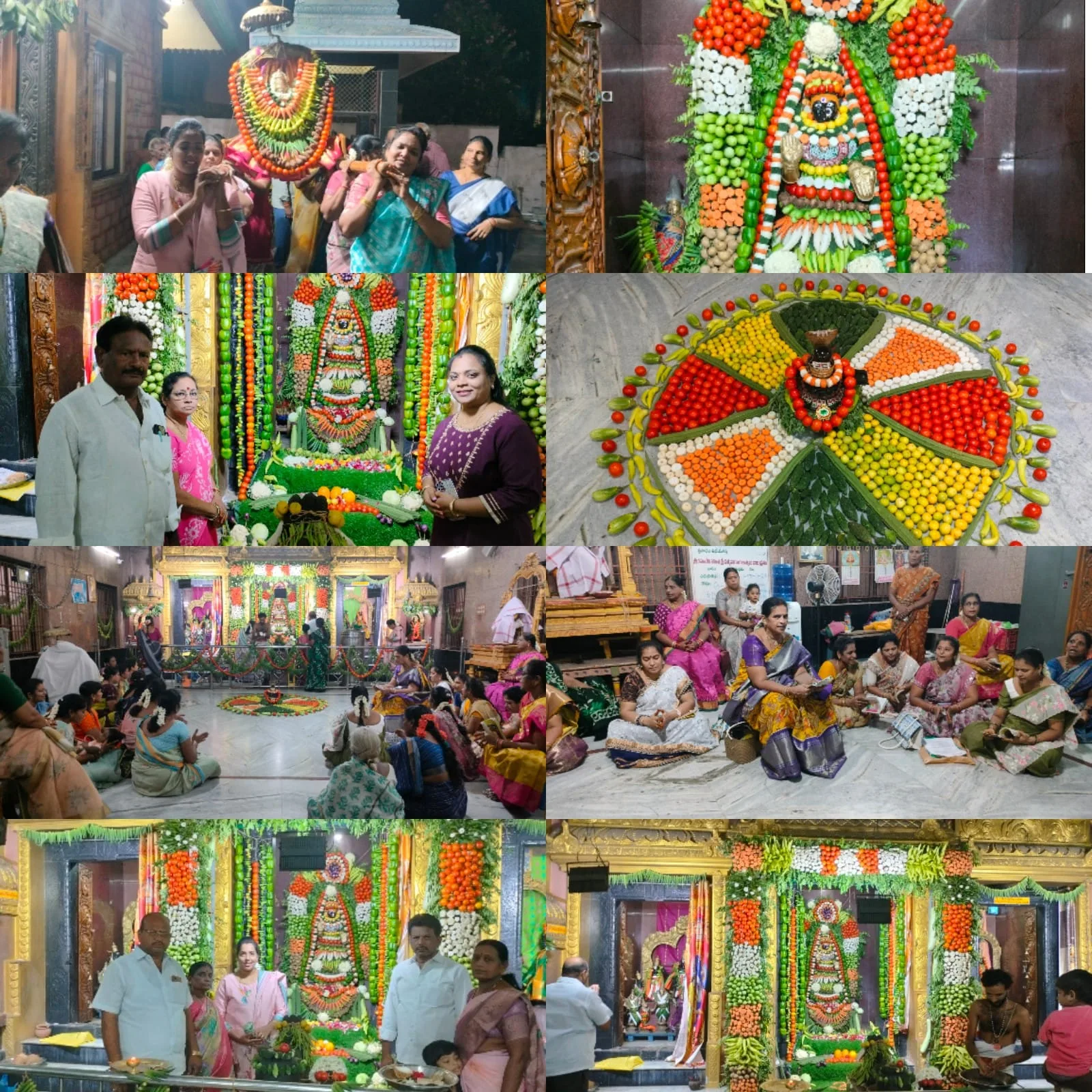 శాకాంబరి అలంకరణలో వాసవి అమ్మవారు