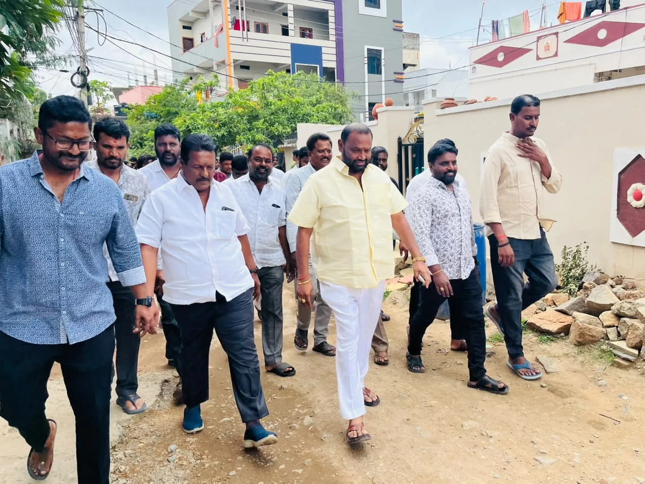 గాజులరామారంలో అండర్‌గ్రౌండ్ డ్రైనేజీ సమస్యలపై కూన శ్రీనివాస్ గౌడ్  పర్యటన