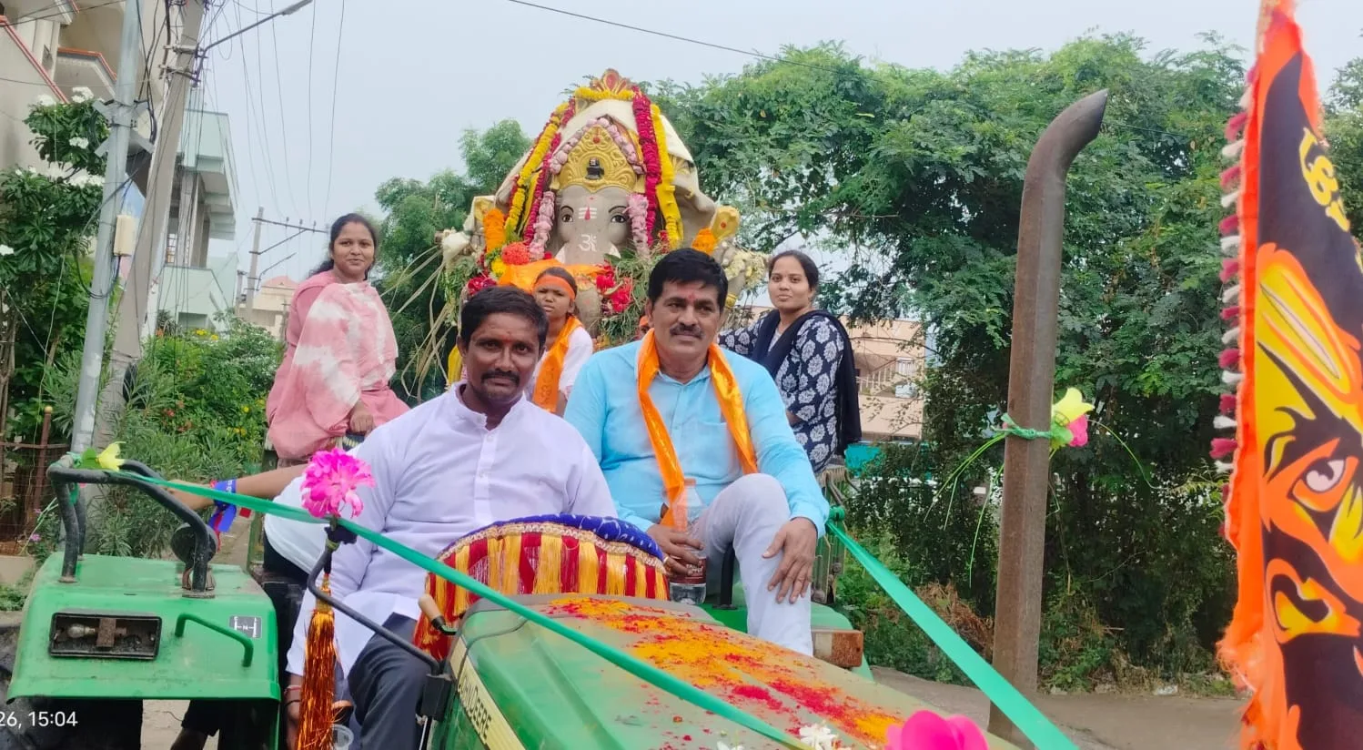 21వ వార్డు శ్రీమన్నారాయణ కాలనీలో ఘనంగా గణేష్ నిమజ్జనం