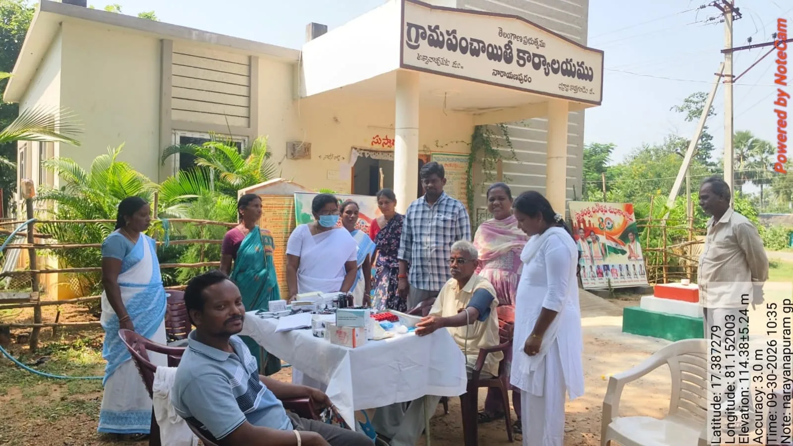 స్వచ్ఛతా హి సేవాలో భాగంగా పంచాయతీ సిబ్బందికి హెల్త్ క్యాంప్